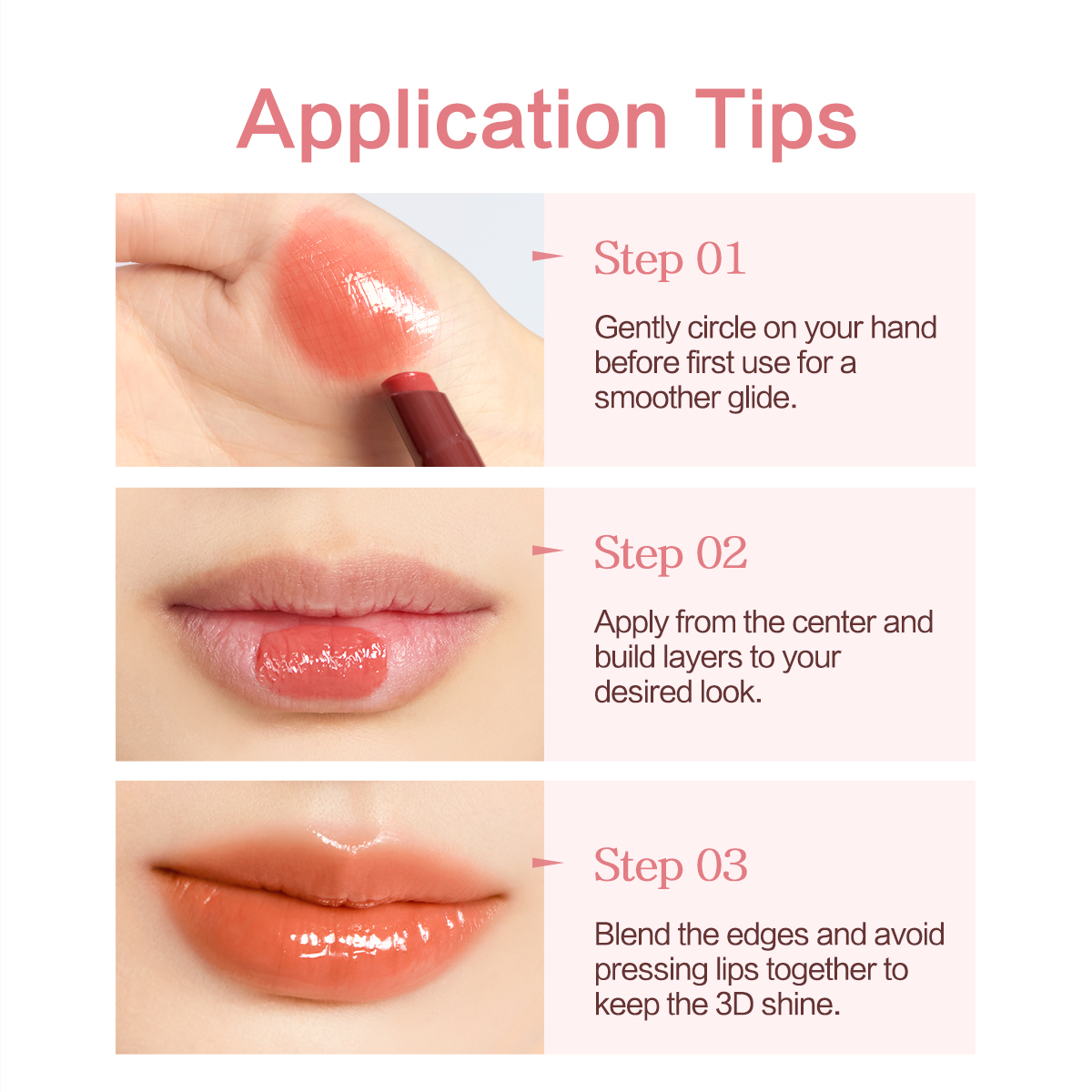 CARSLAN Glassy Shine Lipstick Pen, 3g/0.11oz