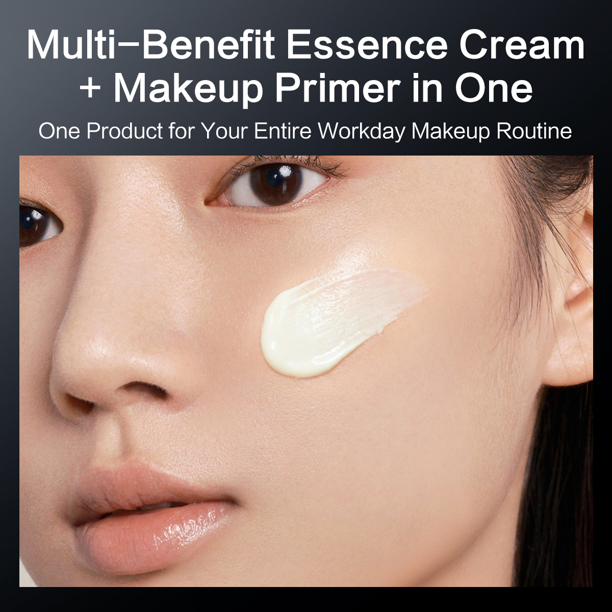 CARSLAN Black Magnetic Moisturizing Primer Cream, 35g + 10g Free Sample, Hydrating Makeup Base, Smooth Skin, Flawless Finish